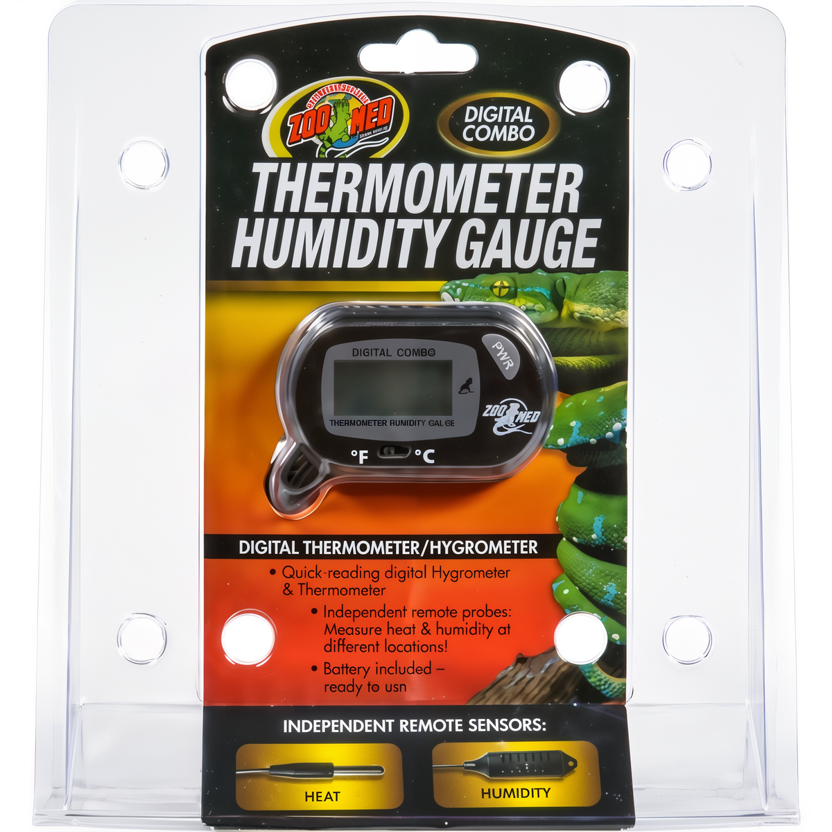Zoo Med Digital Thermometer Humidity Gauge